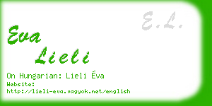eva lieli business card